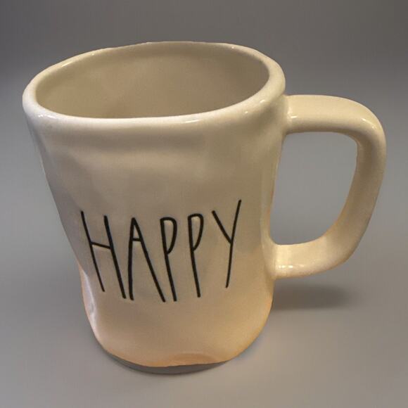 Rae Dunn Other - Rae Dunn “Happy” Mug 5"T 3.5"W Drinkware Preowned Sentimental Fun For Drinks